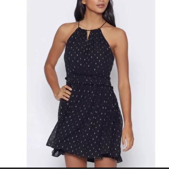 Joie NWOT Althia Metallic Silk Dress - Picture 10 of 10